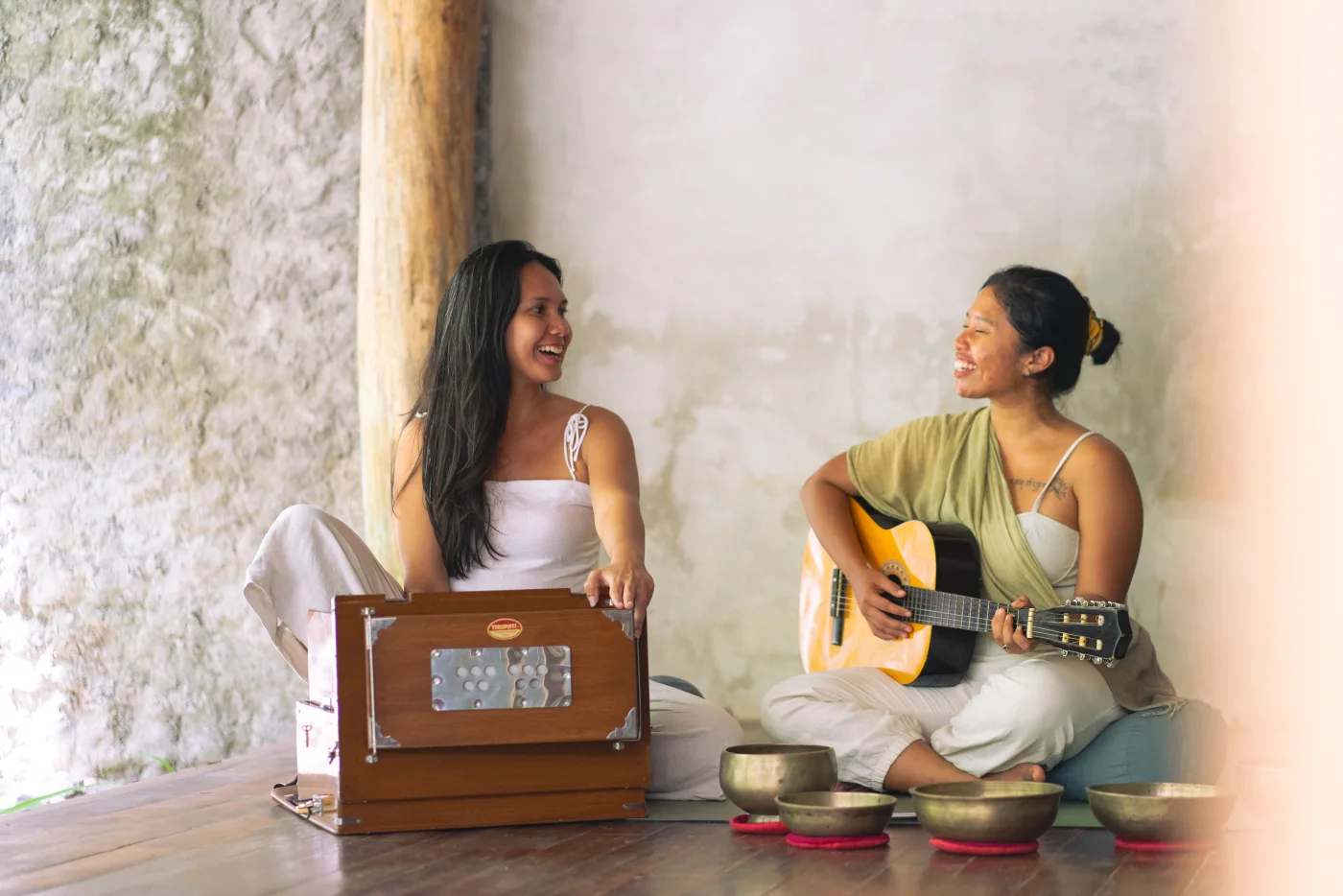 Yin Yoga practice in Bali