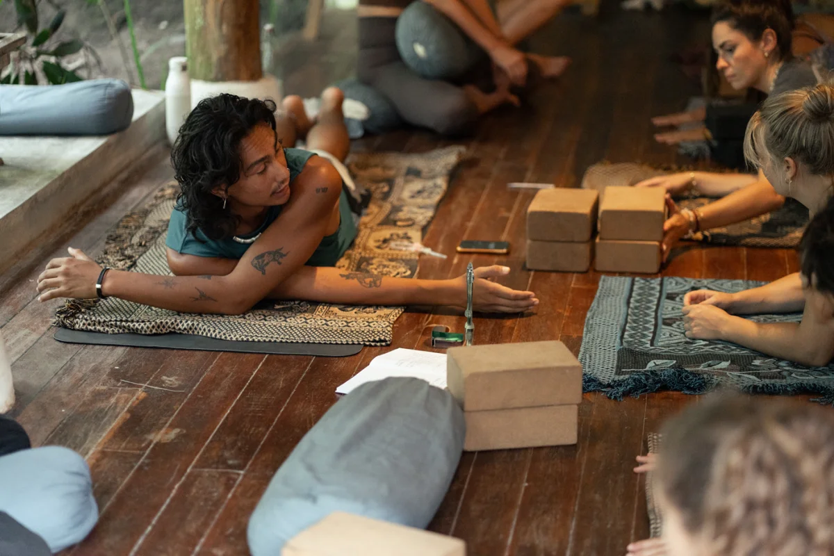Yin Yoga teacher training group in Bali